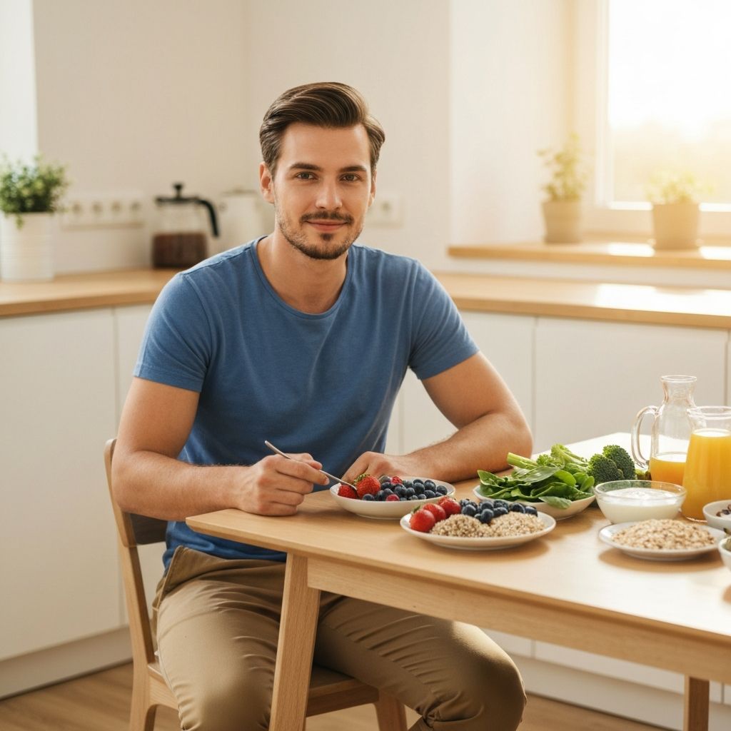 Healthy breakfast for men